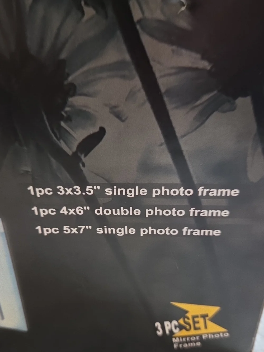 NIB 3 PC MIRROR PHOTO FRAMES